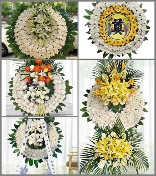 黑龙江七台河茄子河区向阳街道花圈速递